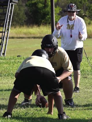 After working out in pads for the first time last Friday in heat that exceeded 105 degrees, the Jackets prepare for first scrimmage at Valley Mills this Friday. Photos courtesy Brett Voss’ The Sports Buzz
