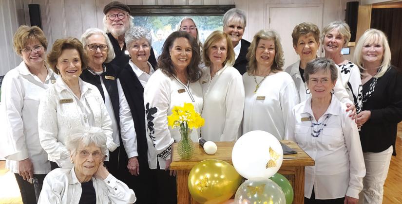 The Bosque Museum's docents celebrated their organization's 40th anniversary on Sunday, March 24, with a ceremony honoring the original 12 charter members. Photo Courtesy By Bosque Museum