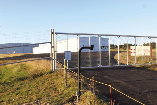 A new front entrance gate with a keypad was installed at Clifton Municipal Airport to reduce deer getting trapped on the field at night after the airport workers leave the facility. Nathan Diebenow | The Clifton Record