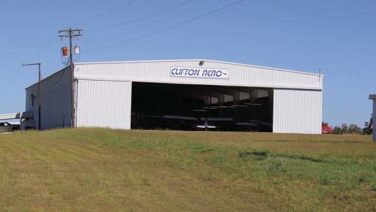 Clifton Aero serves the general aviation community at the City of Clifton airport’s Isenhower Field, located a few miles north of Clifton off FM 1991. The company recently renewed its lease agreement with the city. Staff Photo | Clifton Record