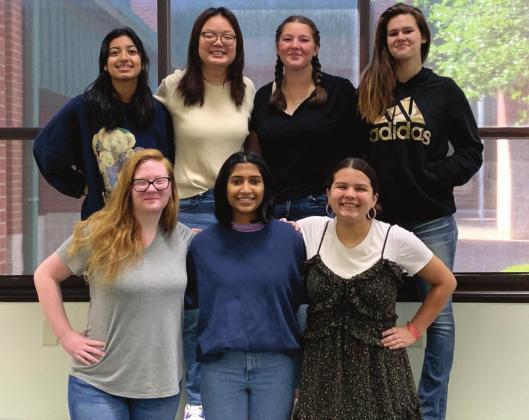 Clifton FFCLA members are headed to the National Leadership Conference in San Diego where they will compete over a two-day period. Left photo is Morgan Stinnett, who will represent Texas on the Executive Council. Right photo, from bottom left is Caitlyn Crosby, Sumaya Moshiur and Jaidaa Estrada. Top, from left is Alondra Martinez, Erica Li, Liberty Martinez and Abigail Mason. Courtesy Photos