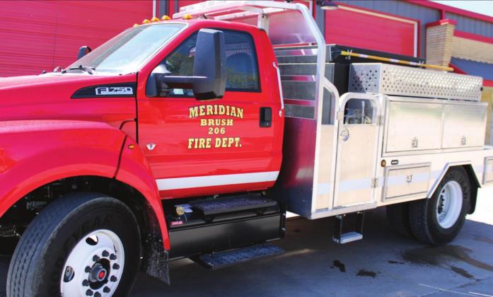 MVFD added a brand new brush truck to its lineup through a grant from the Texas A&amp;M Forest Service. Ashley Barner | Meridian Tribune
