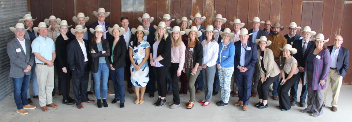 Nathan Diebenow | Meridian Tribune Representatives from over 20 organizations working in maternity care across rural America met at Market at the Mill in Clifton for the 2024 Rural Obstetrics Innovations Summit hosted by Goodall-Witcher Healthcare on Thursday, March 21. Each participant received a free cowboy hat from Capital Hatters of Stephenville -- thanks to the TORCH Foundation.