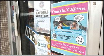 Cruisin’ Clifton starts this Thursday, September 14, in historic downtown Clifton, but shops across Clifton are encouraged to also participate. Nathan Diebenow | The Clifton Record
