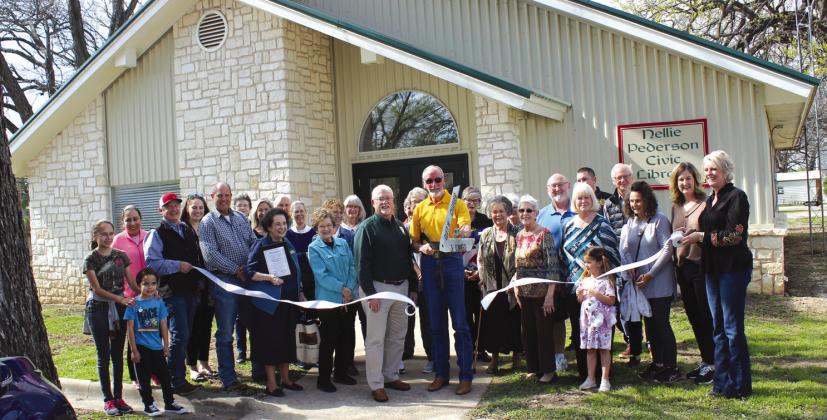 The Clifton Chamber of Commerce hosted a ribbon-cutting at the Nellie Pederson Civic Library after the facility funded and managed by the City of Clifton recieved a renovation on Thursday, March 21. Nathan Diebenow | The Clifton Record