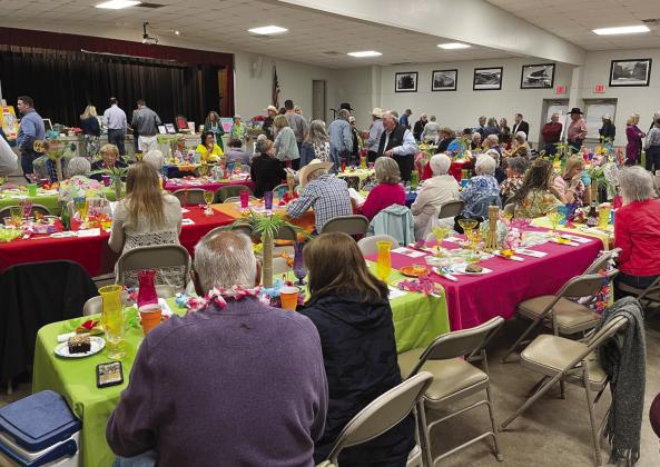 The Meridian Civic Center was packed with supporters of the Meridian Public Library for the library's annual Jewels and Jeans Fundraiser on Saturday, April 20. Nathan Diebenow | Meridian Tribune